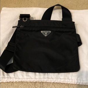 Black Prada Nylon Crossbody